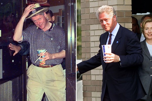 Clinton looks unrecognizable in pics at McDonald's that sparked SNL jokes