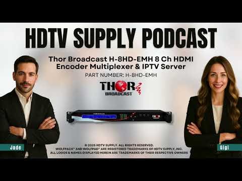 Thor Broadcast H-8HD-EMH 8 Ch HDMI Encoder Multiplexer & IPTV Server