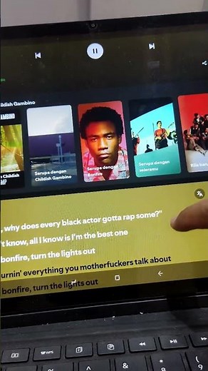 Cara Menampilkan Lirik Lagu Spotify Di Tablet #spotify #tablet #tutorial