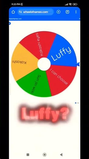 #Drawing Luffy / Spin the wheel // comment next drawing // Draw_paradox//