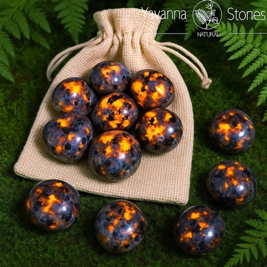 Polished Yooperlite Tumbled Stone, UV Reactive Sodalite Crystal - Etsy