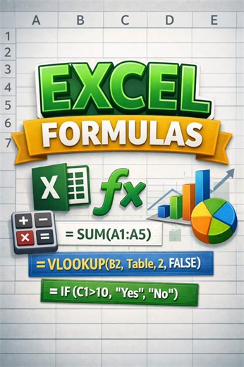 50 Excel Formulas for Freshers, Analysts, HR & Accountants | Excel Tutorial #Excel #DataAnalysis