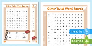 Oliver Twist Word Search