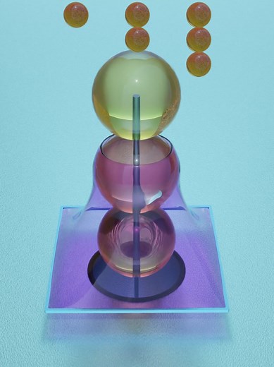 Rubber and Sphere Simulation Techniques in Blender