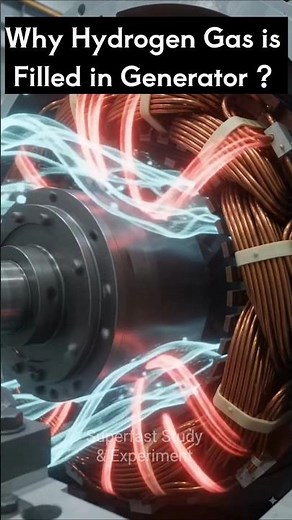 Why Hydrogen Gas is Filled in Generator #hydrogengas #mechanicalengineering #shorts