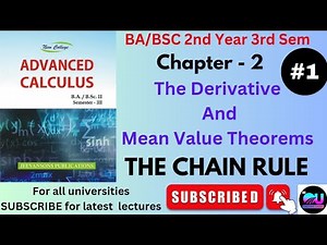 Ex - 2.1 The Chain Rule || Advanced Calculus BA/BSC 2nd Year 3rd Sem || Examples || Derivative ||