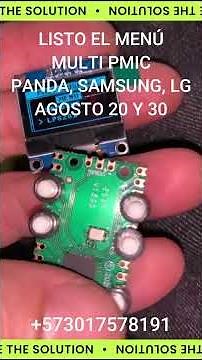 Programador VGH, VGL, VCOM, GAMMA con Menú: Panda, Samsung, Lg #samsung #panel #pantallarota