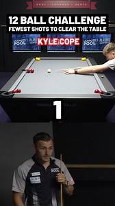 𝟭𝟮 𝗕𝗔𝗟𝗟 𝗖𝗛𝗔𝗟𝗟𝗘𝗡𝗚𝗘 - 𝗞𝗬𝗟𝗘 𝗖𝗢𝗣𝗘 😬 6 pockets and 12 balls on the table, how many shots will it take Kyle 'Kong' Cope to clear?... #UltimatePool #Billiards #8BallPool #pool #8ball #snooker #skills #challenge | Ultimate Pool