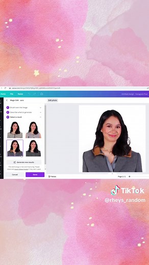 Edit Formal Attire with Canva's Magic Editor