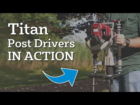 Titan NO DIG Gas Powered Post Drivers - IN ACTION