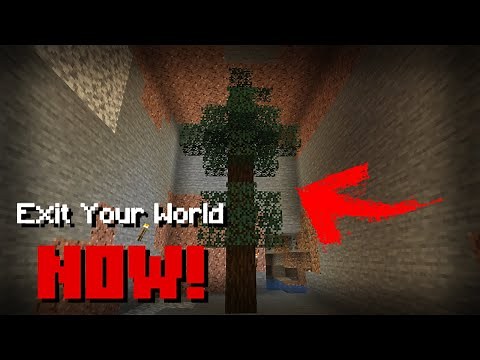 If a Walking Tree Appears in Your Mine, EXIT YOUR WORLD NOW! Minecraft Creepypasta