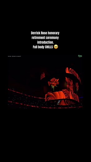 Derrick Rose honorary retirement ceremony introduction. Full body CHILLS 🥹 🎥 source: Chicago Sports Network #fantasyrewrite #fantasysports #fantasymemes #dailyrecap #basketball #nba #fantasybasketball #derrickrose #chicagobulls #bulls