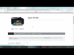 Epson Expression Photo XP 850 Driver Download Windows 11
