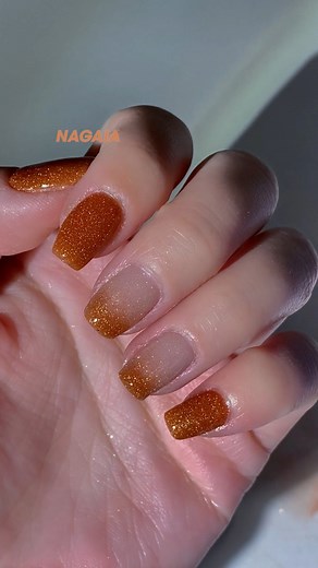 40M views · 321K reactions | Shake your flicking brush to the max ‍♀️ creating the most natural ombré & french with shimmer champagne & caramel ✨壟#frenchnails #frenchnails #nudenails #ombrenails #winternails | Nagaia Nail | Facebook
