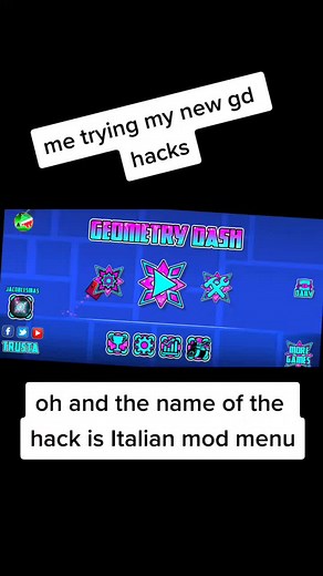 i am trying my new hacks#gd#hacks#cheating#speedhack#hack. #geometrydash #geometrydashhack