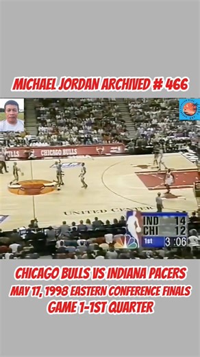4.4K views · 82 reactions | Michael Jordan archived # 466, may 17, 1998 eastern conference Finals, game 1-1st quarter, chicago bulls vs indiana pacers... #NBA #ccto #virals #archives #michaeljordan #september2025 | Adarlo Menchero | Facebook