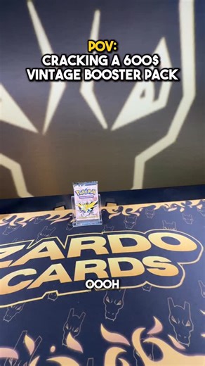 Zardo Cards on Instagram: "POV: Cracking a 600$ Vintage Booster Pack 📦 #pokemon #pov #zardocards"