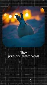 Snowshoe Hares: Nature’s Masters of Disguise 🐇❄️ | The Secret Behind Their Seasonal Magic! #facts