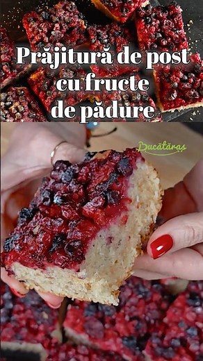 Lenten cake with berries – simple and delicious recipe