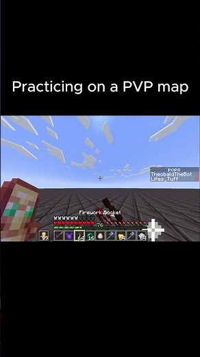 Practicing on @TheobaldTheBird Practice map. #minecraft #pvp #macepvp
