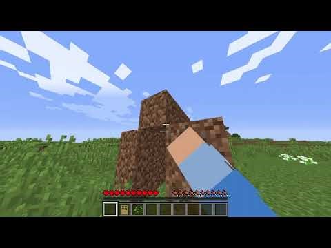 minecraft dirt house tutorial