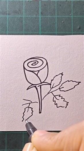 Easy rose 🌹 drawing 😍 #beginnerarttips #art #easydrawing #drawingideas #drawingtutorials