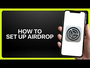 How To Set Up AirDrop In iPhone Settings ! Tutorial