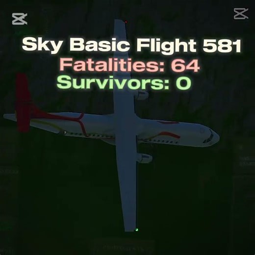 Sky Basic Flight 581 incident #tfs #planecrash #aviation #planecrash
