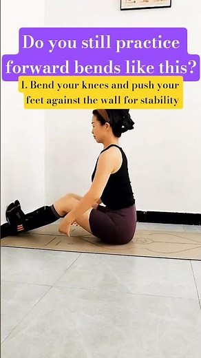 No Gym Needed! Forward Bends to Slim Waist, Lengthen Spine, and Boost Flexibility🫠! #forwardbend