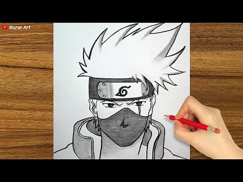 Easy Anime Drawing || How to Draw Kakashi Hatake step-by-step || Easy Drawing for Beginners