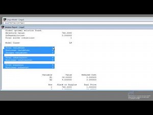 Introducción a la programación lineal con LINGO