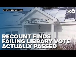 Recount finds failing library vote actually passed