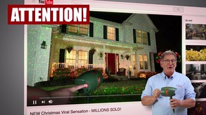 Star Shower Slide Show Christmas LED Projector, AS SEEN ON TV, Showcase Your Home with Full-Color Holiday, Remote Control, Use 2 or More for Spectacular Results, Includes 6 Christmas Slides