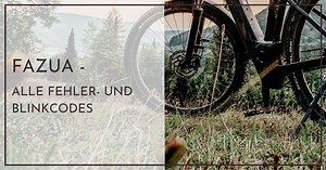 Alle Fazua Fehlercodes - Ursachen und Lösungen
