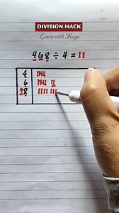 6.8K views · 17 reactions | Division Hack #learnwithhaya #reels #mathematics | Learn with Haya | Facebook