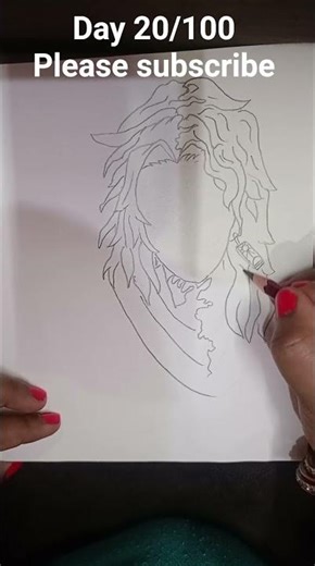 Draw face #demonslayer #anime #drawing #face #artist #demon #hashira #kokushibo #yoriichi #ytshorts