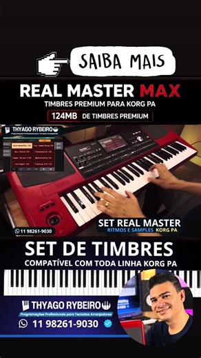 Os melhores TIMBRES e RITMOS para KORG #Pa700 #pa900 #Pa1000 #Pa3x #Pa4x #Pa5x By Thyago Rybeiro