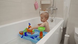Toddler Child Little Boy Playing Bath Stock Footage Video (100% Royalty-free) 1110584009 | Shutterstock