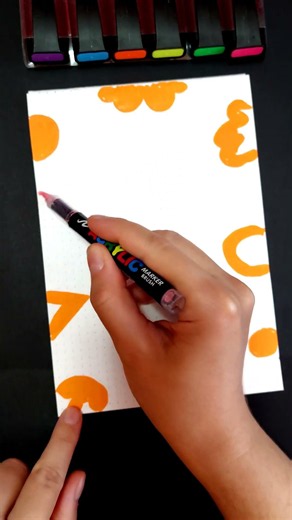 Drawing a Page Design with an Abstract Background and Black Leafy Branches - Easy Drawing #art