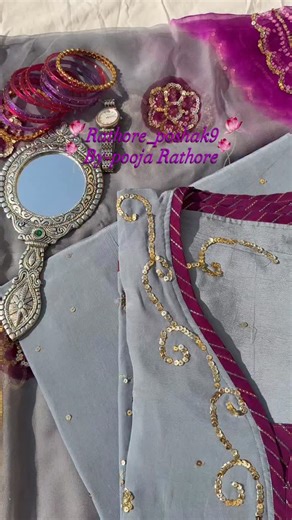 Rathore_Poshak9 | Curated by Pooja Rathore on Instagram: "New one added 😍 Chabdaa poshak with natural crepe poshak handwork @rathore_poshak9 By - @pooja_rathore_5222 #Newdesign #newcollection#newpostreel#jaipur#rajasthan#collection #trending"