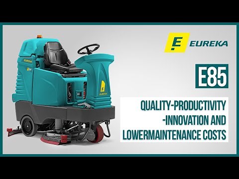 Industrial Scrubber-Dryer Eureka E85 | Ride-On Floor Cleaning Machine