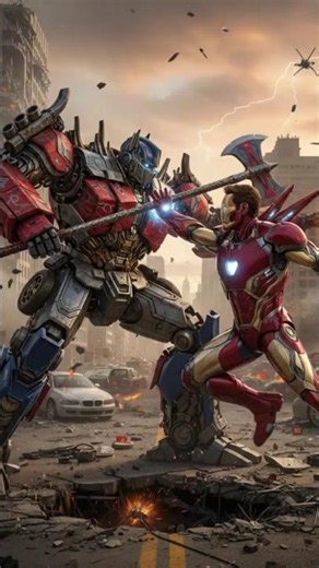 Iron man Fight Transformer