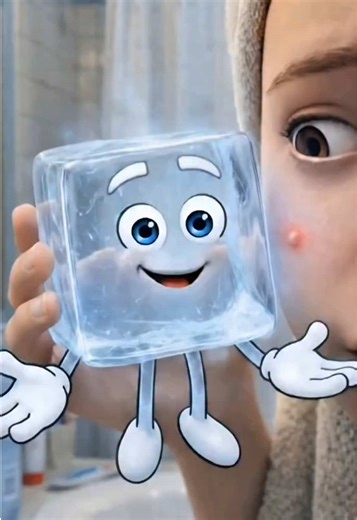 I am ice 🧊 I provide glowing on face ! #health #sciencetok #food #fyp #pimple