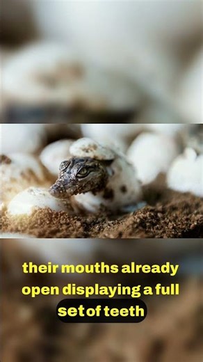 Crocodile Hatchlings Instinctual Killers 🐊