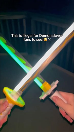Some anime props are cool, these ones are legendary ⚔️🔥 #demonslayeranime #animecollector #otakuusa