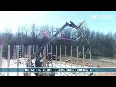Metal Building Installation [Part 2]- Installing Lean-to & Truss