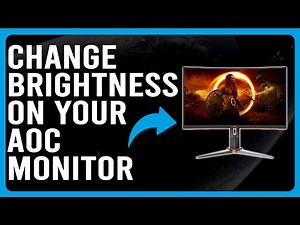 How To Change Brightness On Your AOC Monitor (How To Adjust Brightness On AOC Monitor)