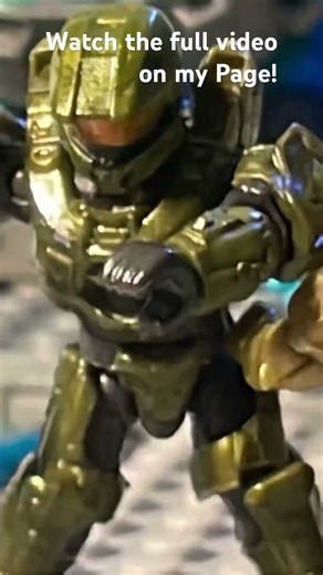 Master Chief vs Locke (mega construx recreation) #halo #animationstyle #halopc #typeanimation