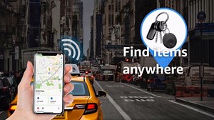 Smart Tracker Tag, GPS Item Finder Compatible with Apple Find My, IP67 Waterproof Track Locator for Keys, Wallets, Luggage, iOS Only (4 Pack)