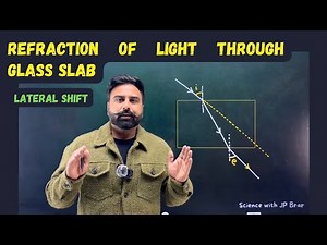Refraction of light through glass slab & factors on which Lateral Shift depends | class 10th Science